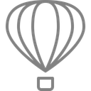 پیش‌نمایش فایل hot-air-balloon-3 از پک آیکون های وب سبک خطی رایگان