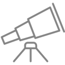 پیش‌نمایش فایل telescope-171 از پک آیکون های وب سبک خطی رایگان