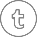 پیش‌نمایش فایل tumblr-160 از پک آیکون های وب سبک خطی رایگان