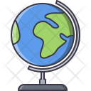 پیش‌نمایش فایل globe-490 از پک مدرسه - خطی توپر