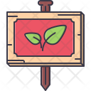 پیش‌نمایش فایل garden-sign از پک باغ - خطی توپر