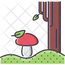 پیش‌نمایش فایل mushroom-239 از پک طبیعت - خطی توپر