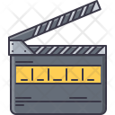 پیش‌نمایش فایل clapperboard-8 از پک سینما - خطی توپر