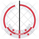 پیش‌نمایش فایل georgia-country-flag-badge-nation-empire از پک پرچم‌ها - فلت