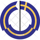 پیش‌نمایش فایل sweden-country-flag-badge-nation-empire از پک پرچم‌ها - فلت
