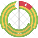 پیش‌نمایش فایل togo-country-flag-badge-nation-empire از پک پرچم‌ها - فلت