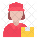 پیش‌نمایش فایل courier-girl-5931504 از پک تحویل