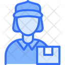 پیش‌نمایش فایل courier-girl-5931453 از پک تحویل