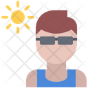 پیش‌نمایش فایل man-sun-tanning-5911646 از پک ساحل