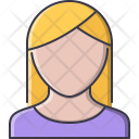 پیش‌نمایش فایل lady-avatar از پک افراد - خطی توپر