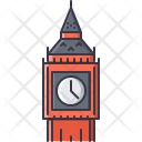 پیش‌نمایش فایل big-ben-clock از پک شهر - خطی توپر