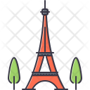 پیش‌نمایش فایل eiffel-tower از پک شهر - خطی توپر