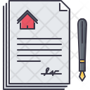 پیش‌نمایش فایل contract-170 از پک Real Estate Filled Outline 