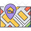 پیش‌نمایش فایل map-1017 از پک Real Estate Filled Outline 