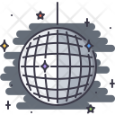 پیش‌نمایش فایل disco-ball از پک کافه‌بار - خطی توپر