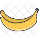 پیش‌نمایش فایل banana-109 از پک غذا - خطی توپر