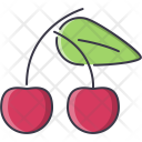 پیش‌نمایش فایل cherry-213 از پک غذا - خطی توپر