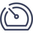 پیش‌نمایش فایل dashboard-124 از پک آیکون های رابط کاربری نئون آبی رایگان