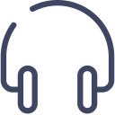 پیش‌نمایش فایل headphone-287 از پک آیکون های رابط کاربری نئون آبی رایگان