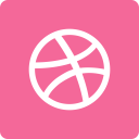 پیش‌نمایش فایل dribbble-160 از پک مجموعه آیکون وب سایت های اصلی - رایگان