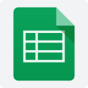 پیش‌نمایش فایل google-sheets از پک مجموعه آیکون وب سایت های اصلی - رایگان