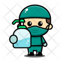 پیش‌نمایش فایل doctor-with-hand-sanitizer-4352107 از پک دکتر ناز