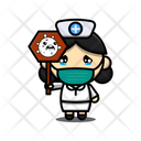 پیش‌نمایش فایل nurse-with-corona-board-4352116 از پک دکتر ناز
