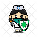 پیش‌نمایش فایل nurse-with-shield-4352117 از پک دکتر ناز