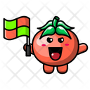 پیش‌نمایش فایل cute-tomato-as-line-judge-4443268 از پک گوجه فرنگی بامزه