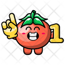 پیش‌نمایش فایل cute-tomato-being-number-one-4443269 از پک گوجه فرنگی بامزه