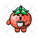 پیش‌نمایش فایل cute-tomato-drinking-coffee-4443273 از پک گوجه فرنگی بامزه