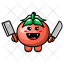 پیش‌نمایش فایل cute-tomato-holding-a-knife-4443281 از پک گوجه فرنگی بامزه