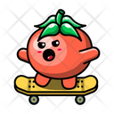 پیش‌نمایش فایل cute-tomato-ride-a-skateboard-4443295 از پک گوجه فرنگی بامزه