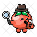 پیش‌نمایش فایل cute-tomato-with-magnifying-glass-4443306 از پک گوجه فرنگی بامزه