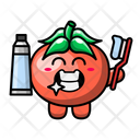 پیش‌نمایش فایل cute-tomato-with-toothbrush-4443310 از پک گوجه فرنگی بامزه
