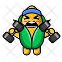 پیش‌نمایش فایل cute-corn-doing-fitness-with-dumbbell-4443177 از پک ذرت ناز