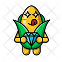 پیش‌نمایش فایل cute-corn-get-a-diamond-4443181 از پک ذرت ناز