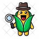 پیش‌نمایش فایل cute-corn-with-magnifying-glass-4443206 از پک ذرت ناز