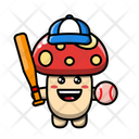 پیش‌نمایش فایل cute-mushroom-as-a-baseball-player-4443215 از پک قارچ بانمک
