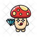 پیش‌نمایش فایل cute-mushroom-get-a-diamond-4443228 از پک قارچ بانمک