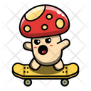 پیش‌نمایش فایل cute-mushroom-ride-a-skateboard-4443245 از پک قارچ بانمک