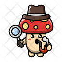 پیش‌نمایش فایل cute-mushroom-with-magnifying-glass-4443256 از پک قارچ بانمک
