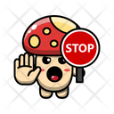پیش‌نمایش فایل cute-mushroom-with-stop-sign-4443259 از پک قارچ بانمک