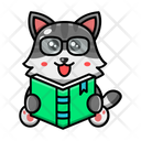 پیش‌نمایش فایل cute-cat-reading-book-4445709 از پک گربه بامزه