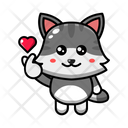 پیش‌نمایش فایل cute-cat-sign-hand-love-4445710 از پک گربه بامزه