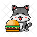 پیش‌نمایش فایل cute-cate-eating-burger-4445715 از پک گربه بامزه