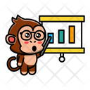 پیش‌نمایش فایل cute-monkey-doing-presentation-4460802 از پک میمون بانمک