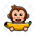 پیش‌نمایش فایل cute-monkey-eating-banana-4452745 از پک میمون بانمک