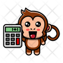پیش‌نمایش فایل cute-monkey-holding-calculator-4460805 از پک میمون بانمک