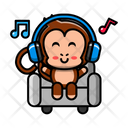 پیش‌نمایش فایل cute-monkey-listening-music-4452751 از پک میمون بانمک